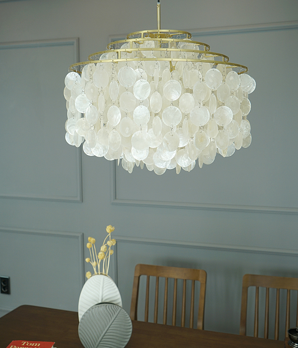 파니 자개 3등 펜던트 조명 LED식탁등 주방식탁조명