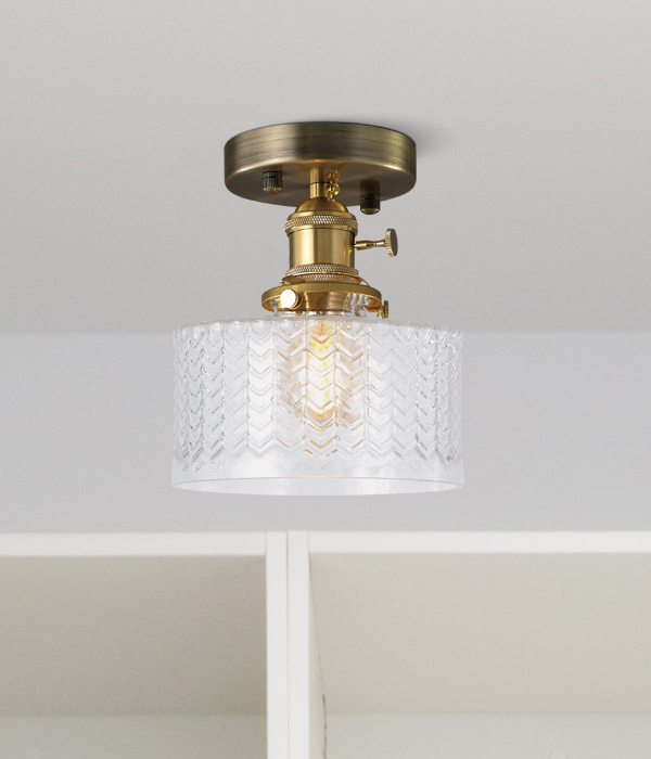 니트 1등 직부 천정등 현관조명 (투명 불투명)