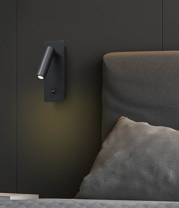 밍키 사각 LED벽등 벽전등(3W 블랙/화이트)